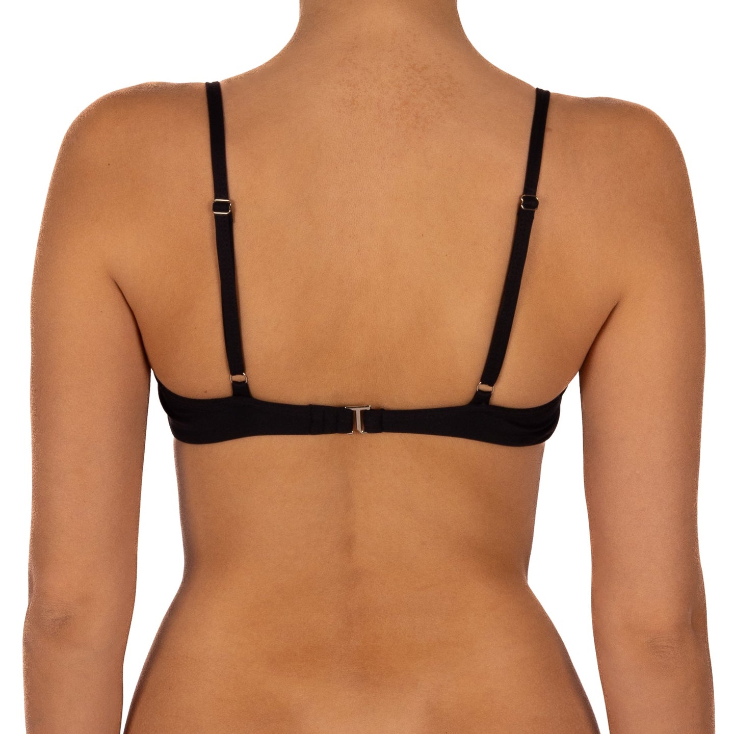 Top de Bikini Escote Redondo Amira Negro