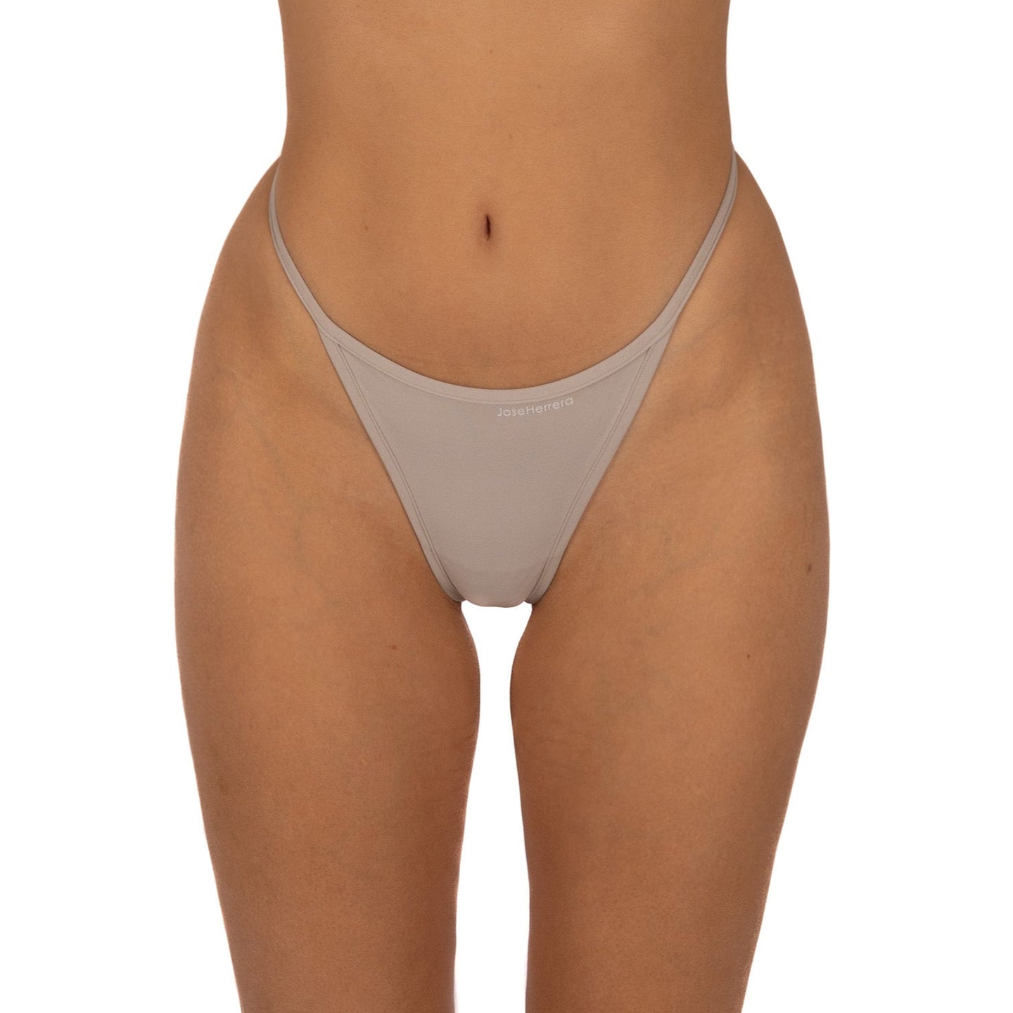 Calzón Tipo Tanga Hilo Gris Claro