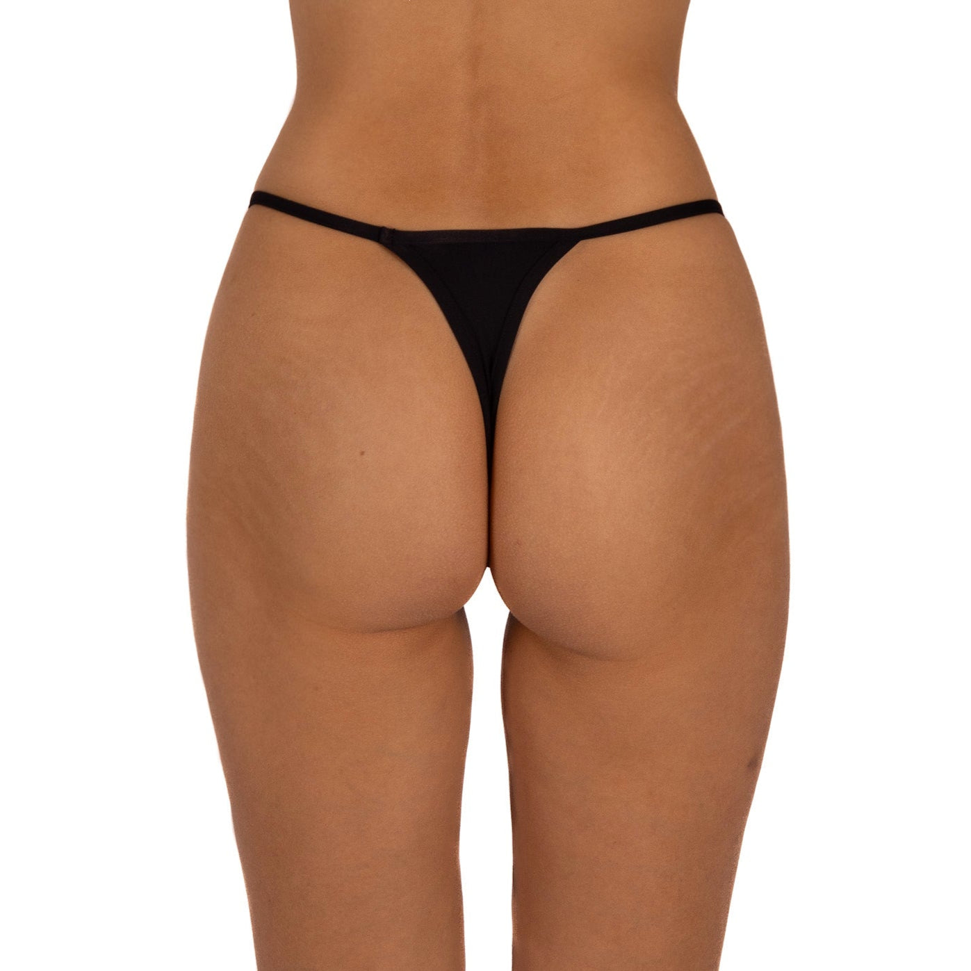 Calzón Tipo Tanga Hilo Negro