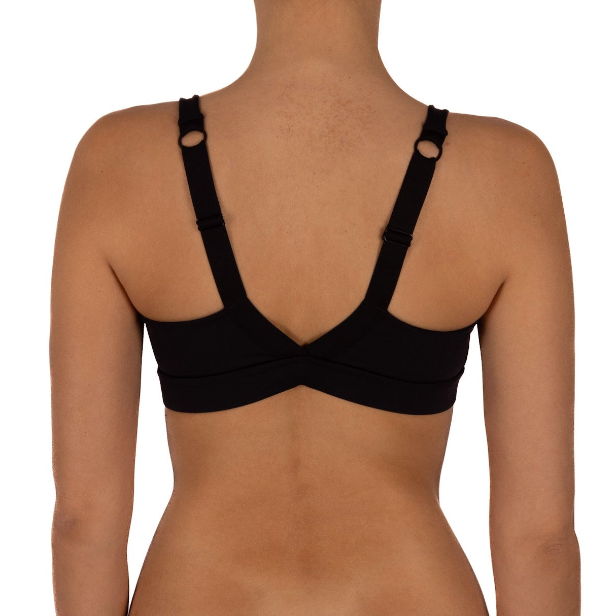 Sostén Tipo Peto Espalda En V Negro