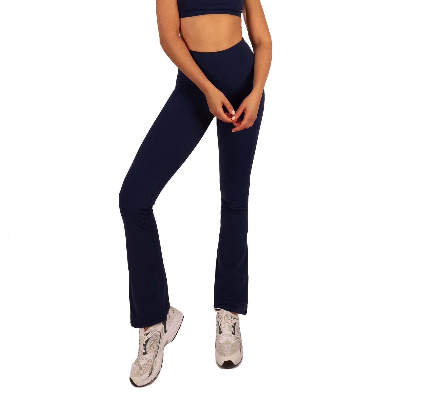 Calza Deportiva Tiro Alto Corte Recto Azul Oscuro