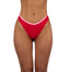 Bottom de Bikini sin Elástico Alegra Rojo Contorno Superior Rosa