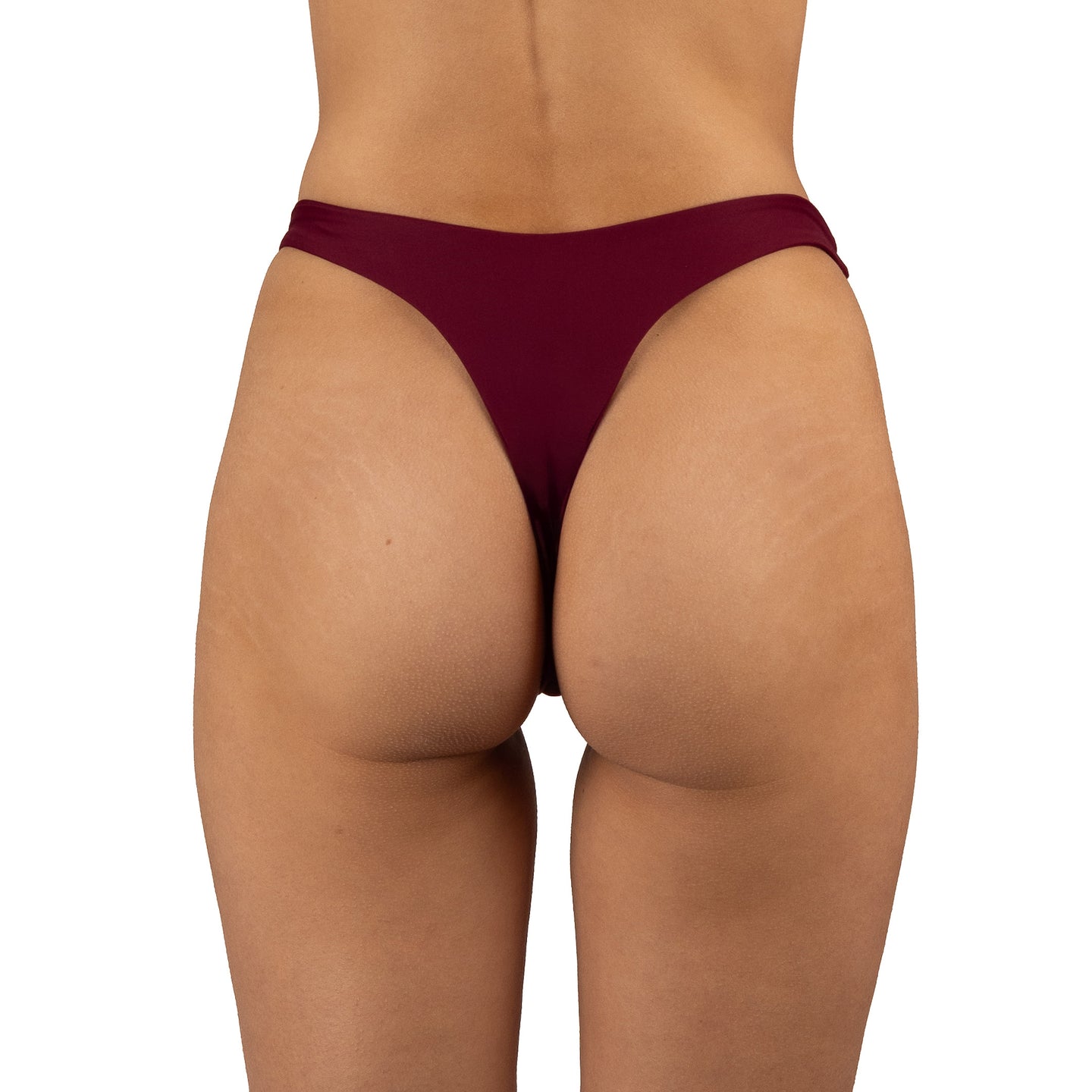 Bottom de Bikini sin elástico Amelia Granate by Paula y Sofía Fernández