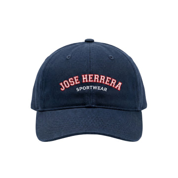 Gorro Tipo Jockey Bordado Jose Herrera Azul Oscuro Rojo Blanco