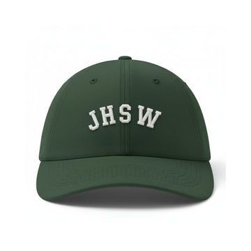 Gorro Tipo Jockey Bordado JHSW Verde Blanco
