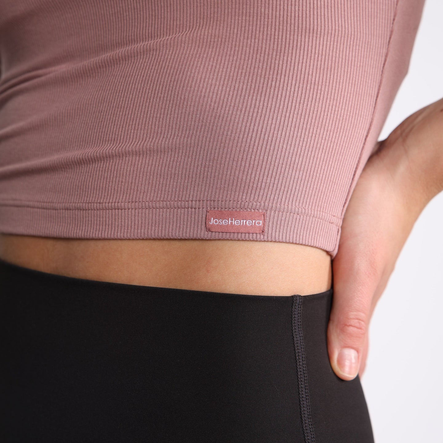 T-SHIRT RIBBED SOFT PINK