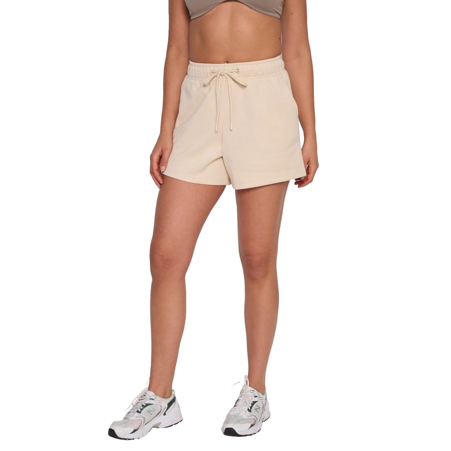 Short de Modal Cintura Ajustable Crema