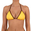 Top de Bikini Triangulo Amarrado al Cuello Becca Amarillo Cafe