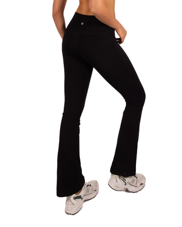 Calza Deportiva Mujer Corte Recto Negro