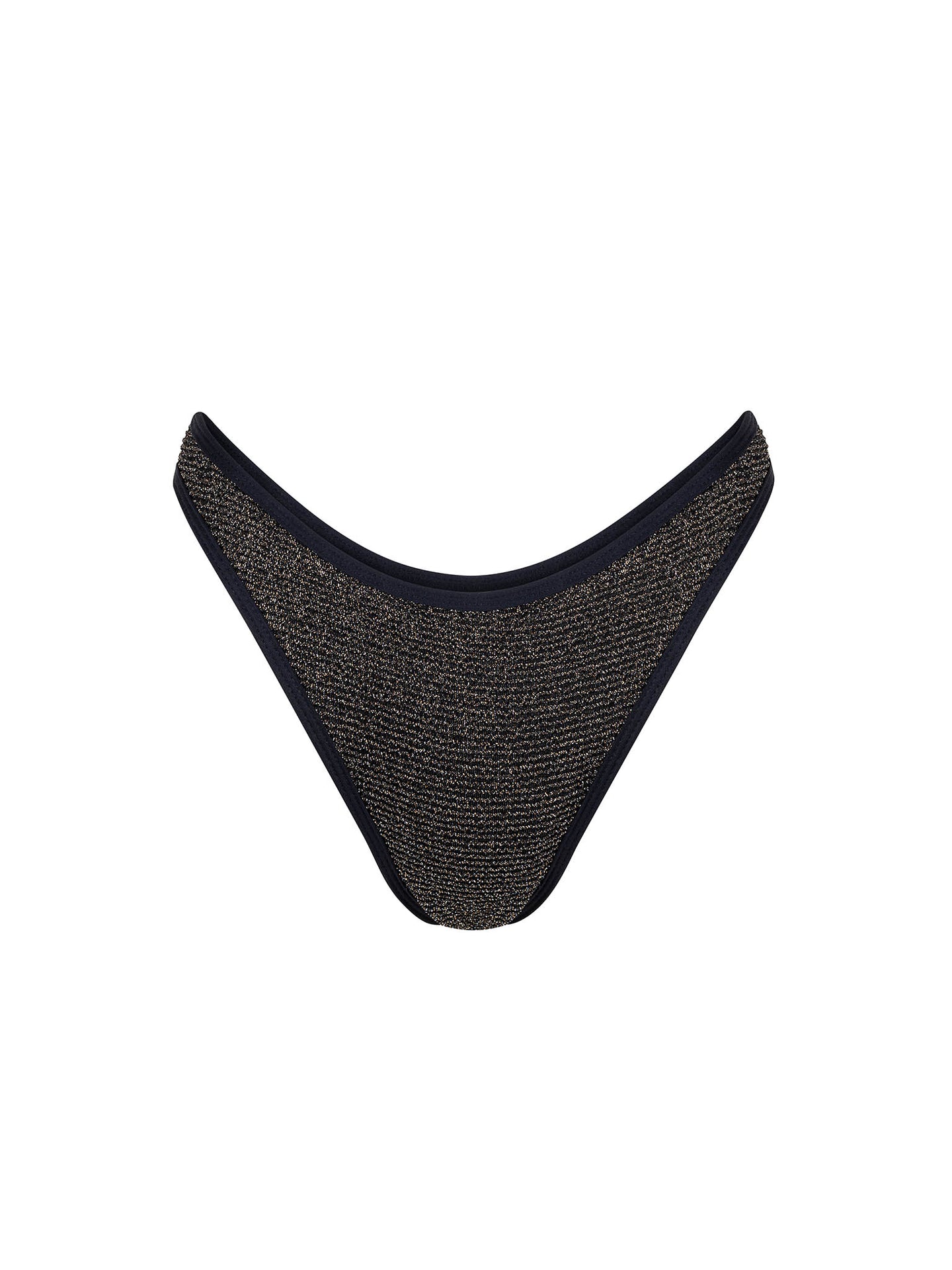 Bottom de Bikini sin Elástico Alegra Brillo Negro by Paula y Sofía Fernández