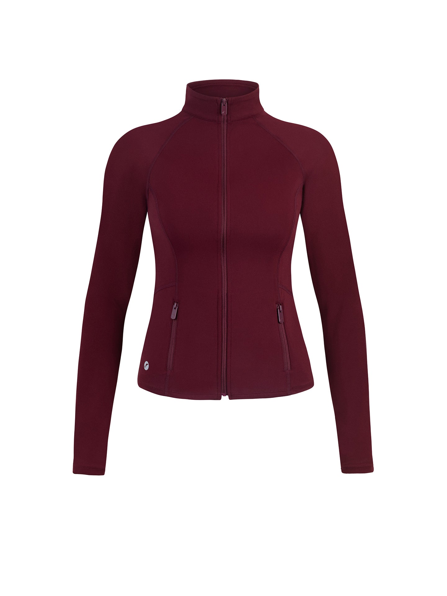 Chaqueta Deportiva Con Cierre Tinto