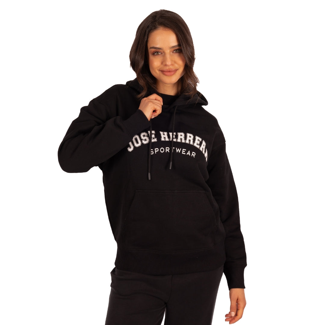 Poleron Hoddie Oversized Negro