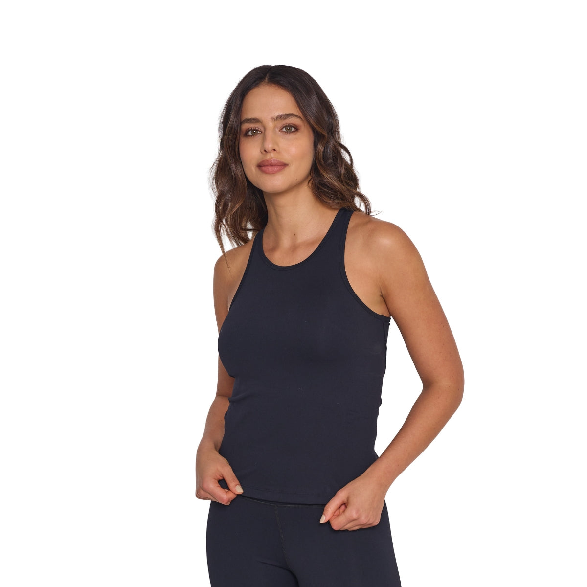 Polera Deportiva Elasticada Sin Mangas Emilia Negro