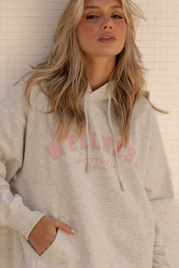 Poleron Hoddie Oversized Gris