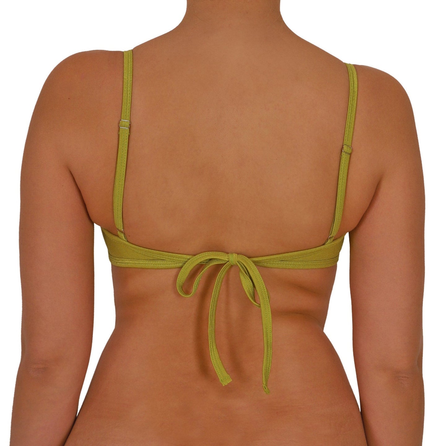 Top de Bikini con Arco Lucia Brillo Aguacate