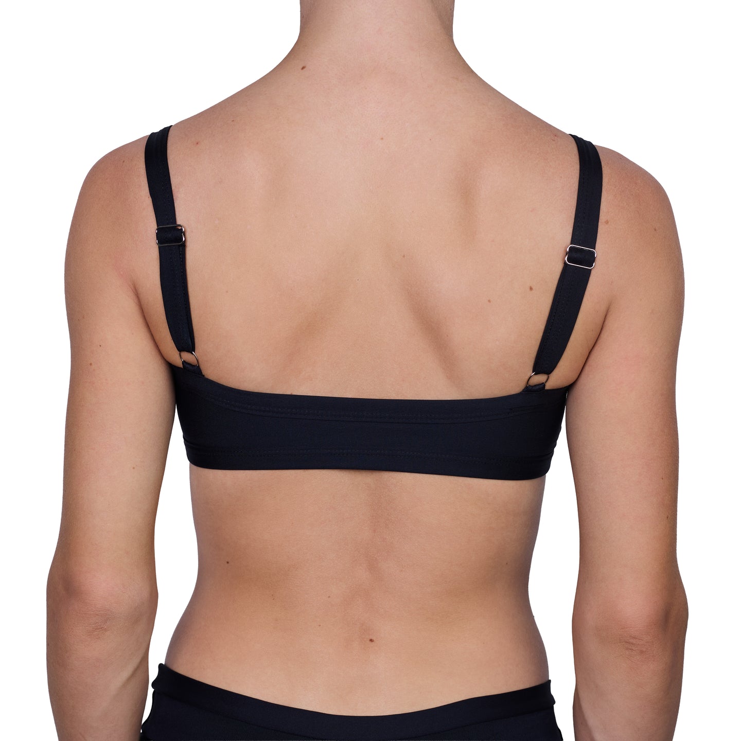 Top de Bikini Escote Profundo Tirante Ancho Dominique Negro