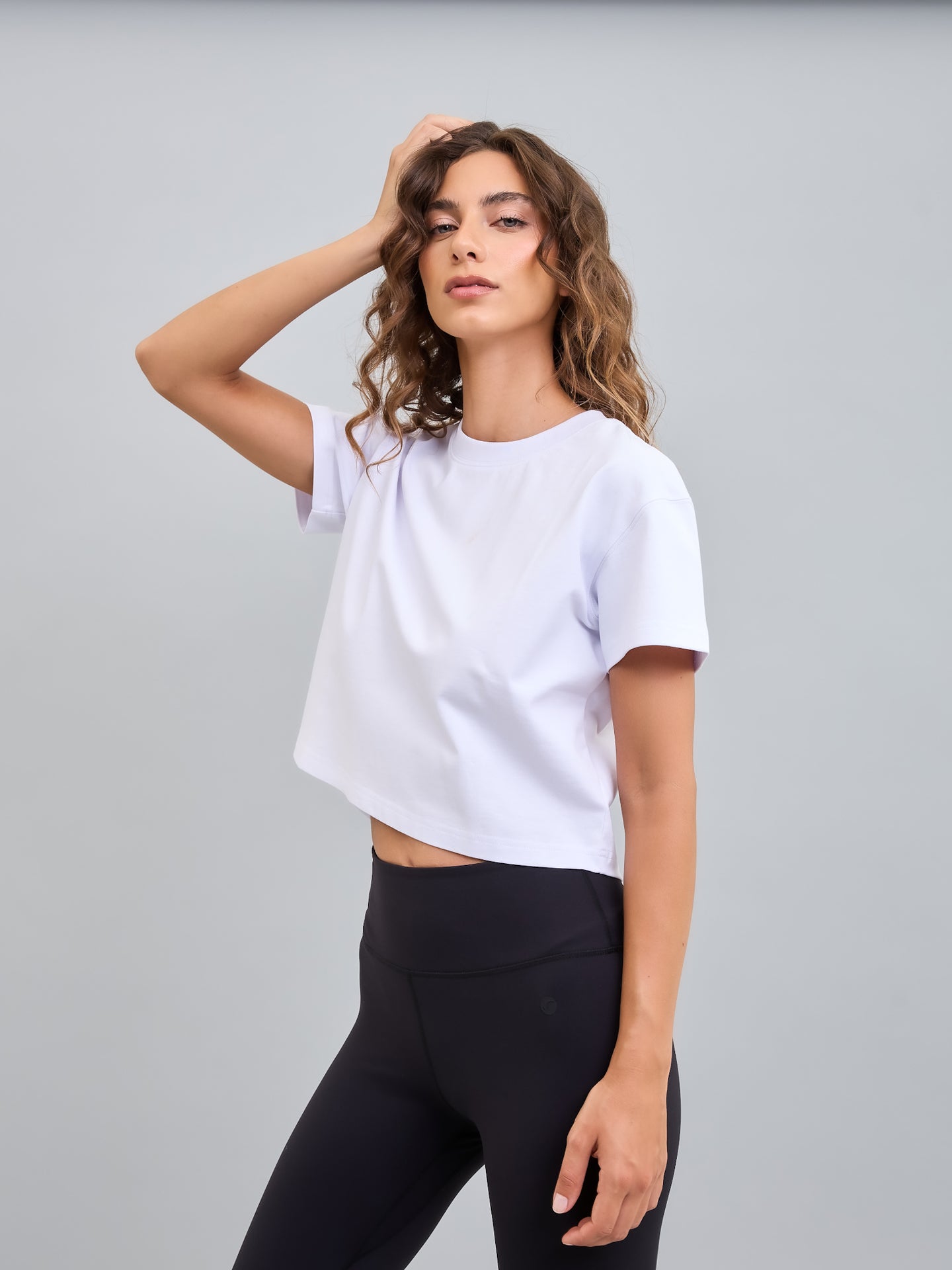 Polera Basica Corta Blanca