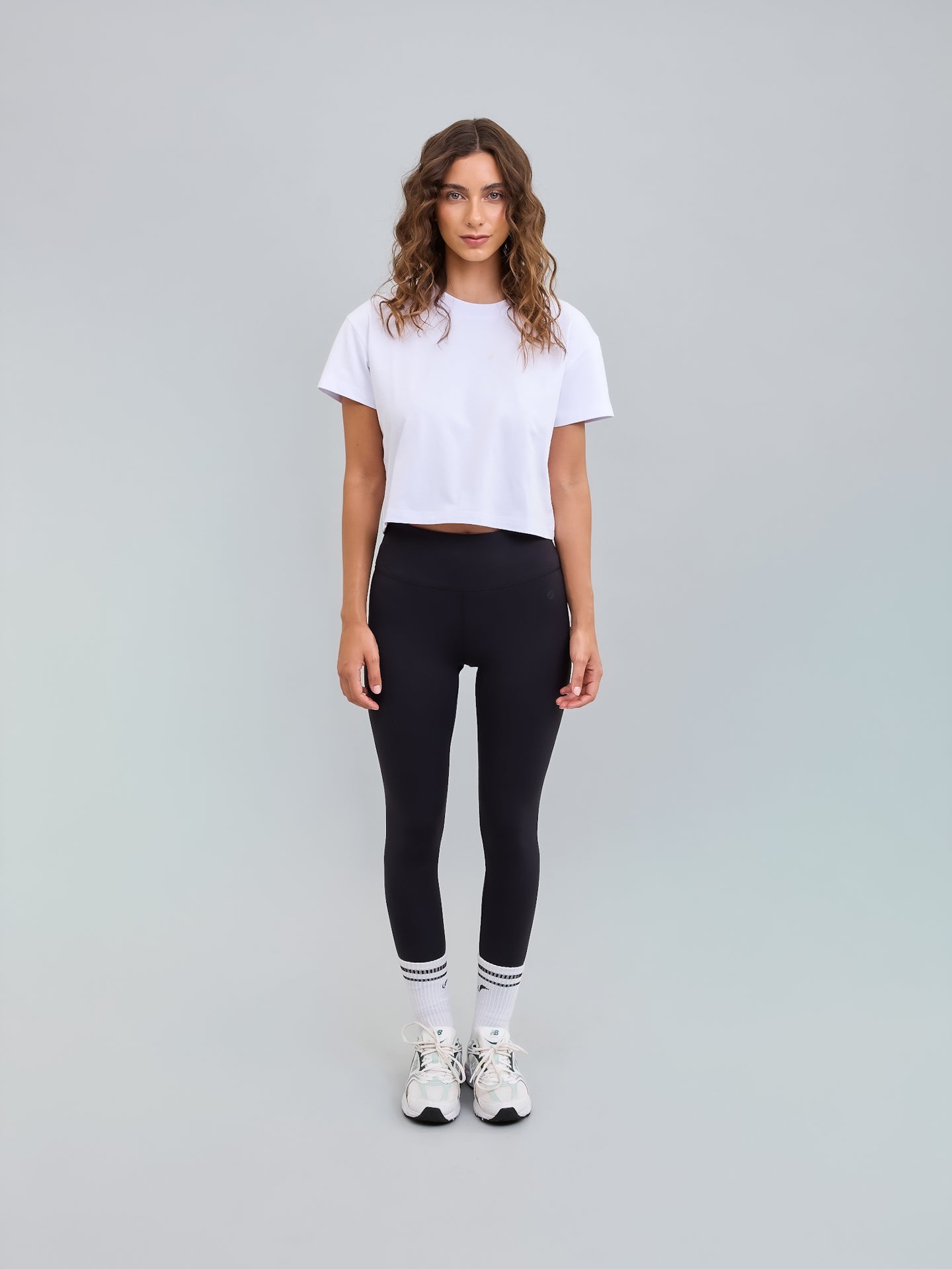 Polera Basica Corta Blanca