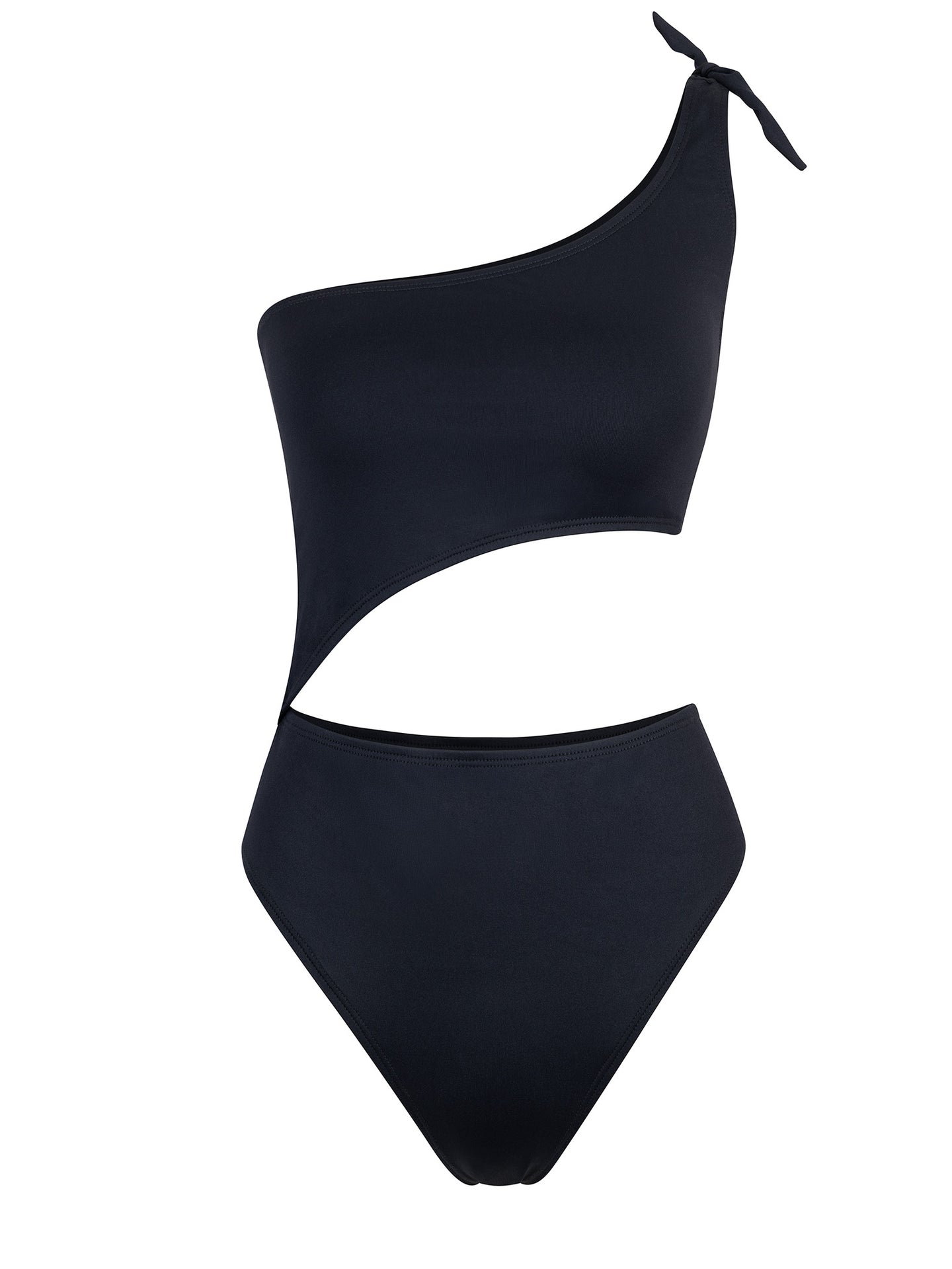 Traje de Baño Mujer Corte Isométrico Josefa Negro
