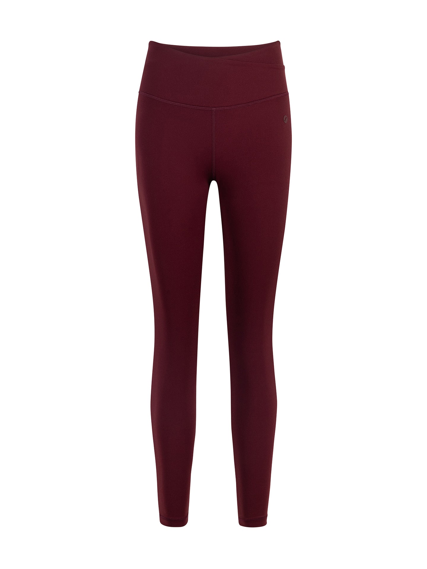 Calza Deportiva 7/8 Pretina Cruzada Tinto