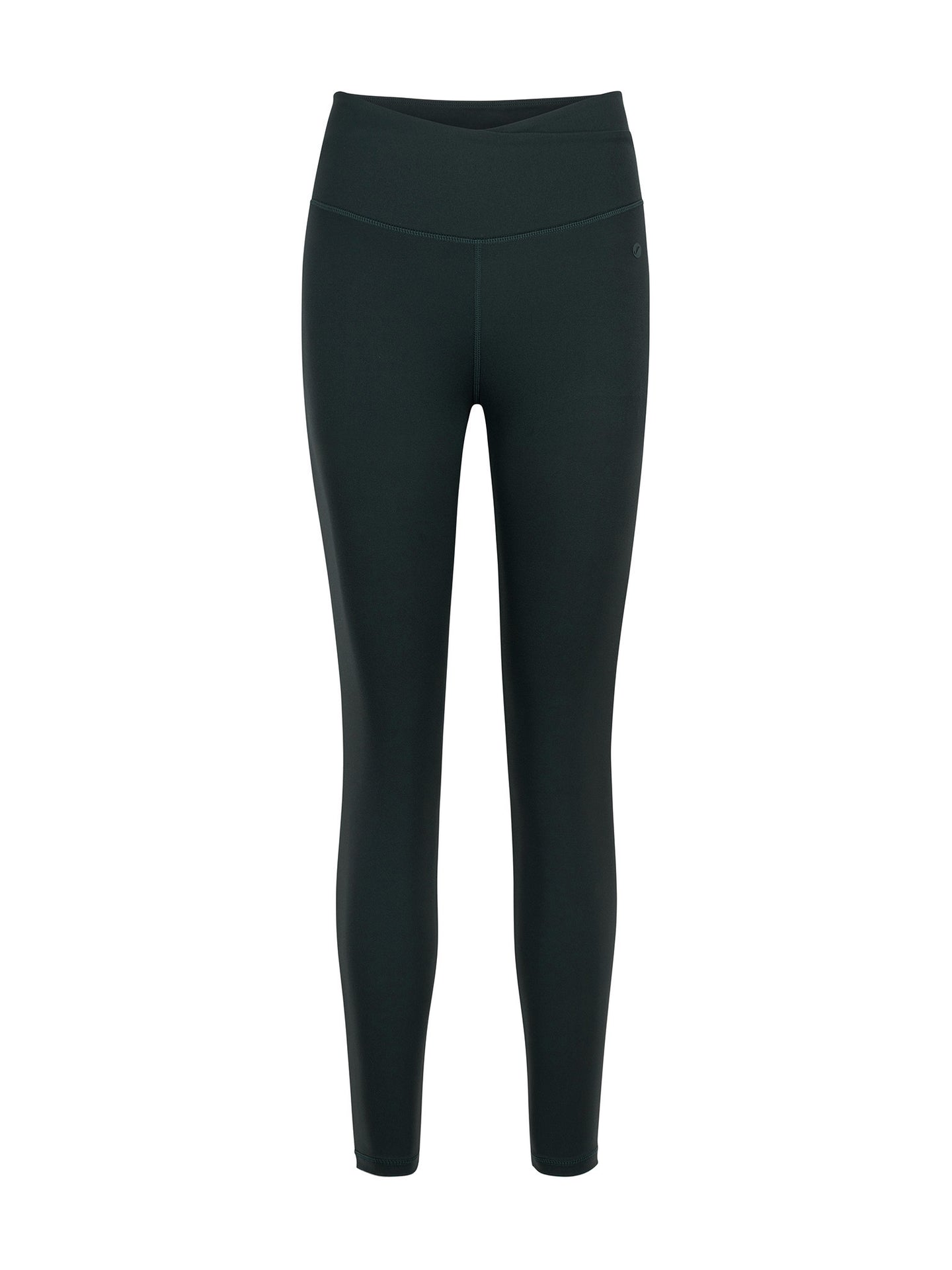 Calza Deportiva 7/8 Pretina Cruzada Verde Oscuro