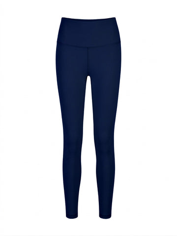 Calza Deportiva Tiro Alto 7/8 Azul Oscuro