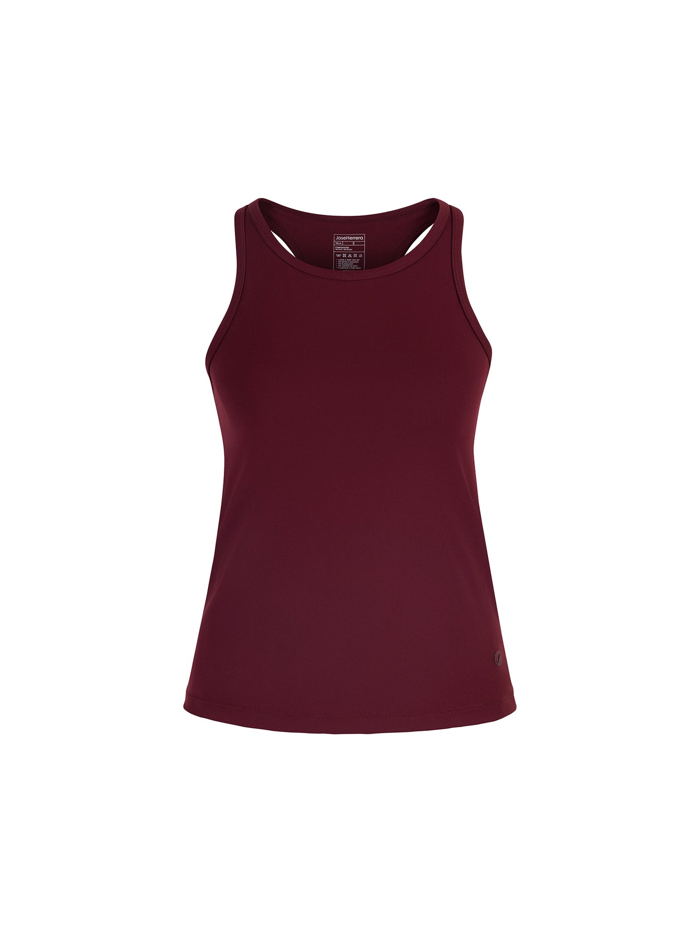 Polera Deportiva Elasticada Sin Mangas Emilia Tinto
