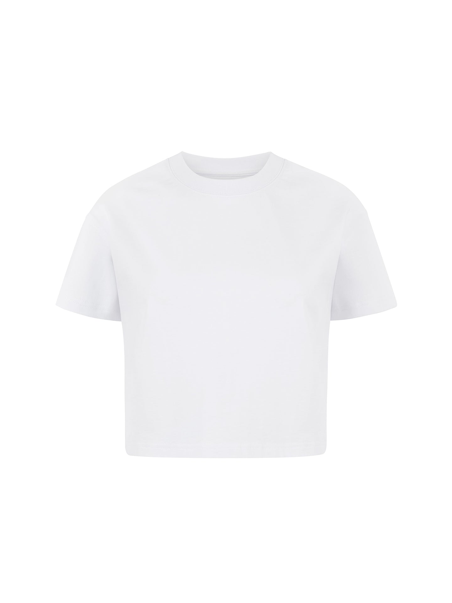 Polera Basica Corta Blanca