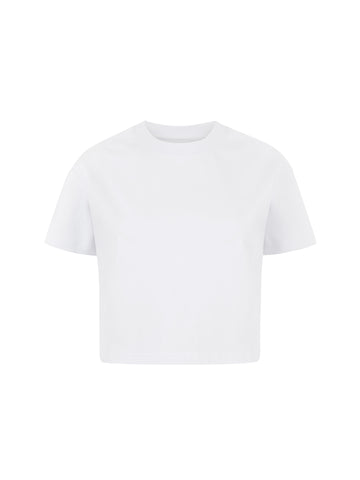 Polera Basica Corta Blanca