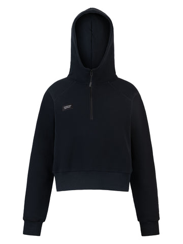 Poleron Medio Cierre Mujer Negro