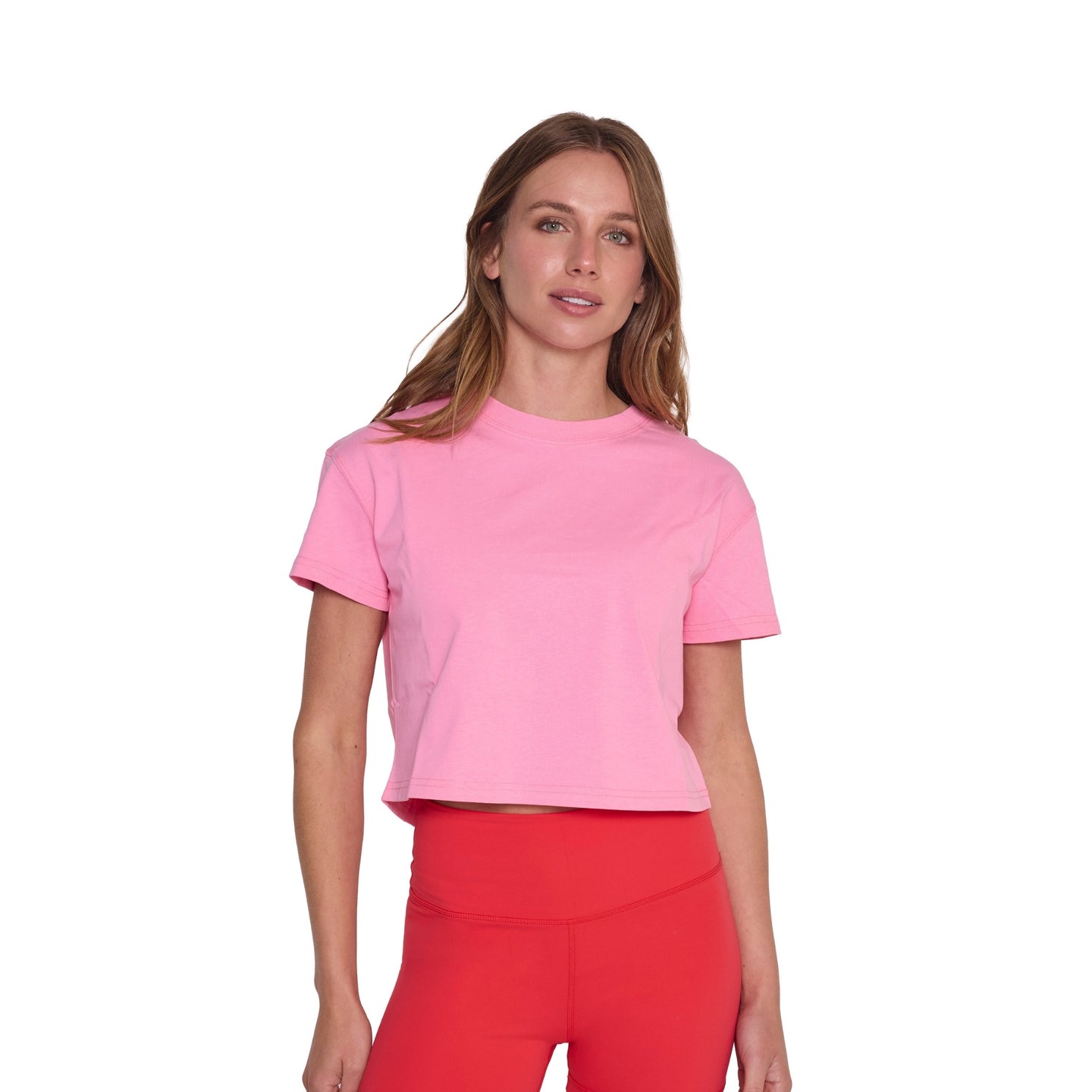 Polera Básica Corta Rosado