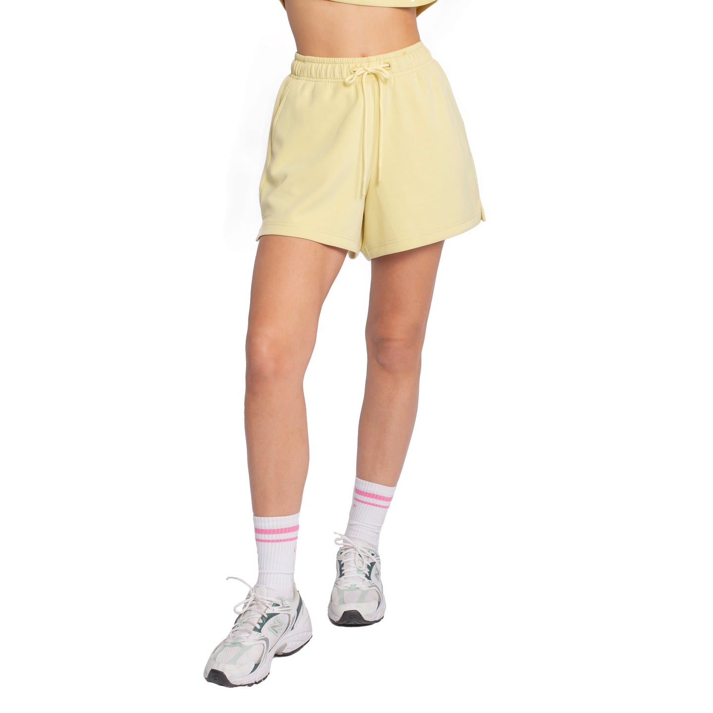Short de Modal Cintura Ajustable Soft Amarillo Claro