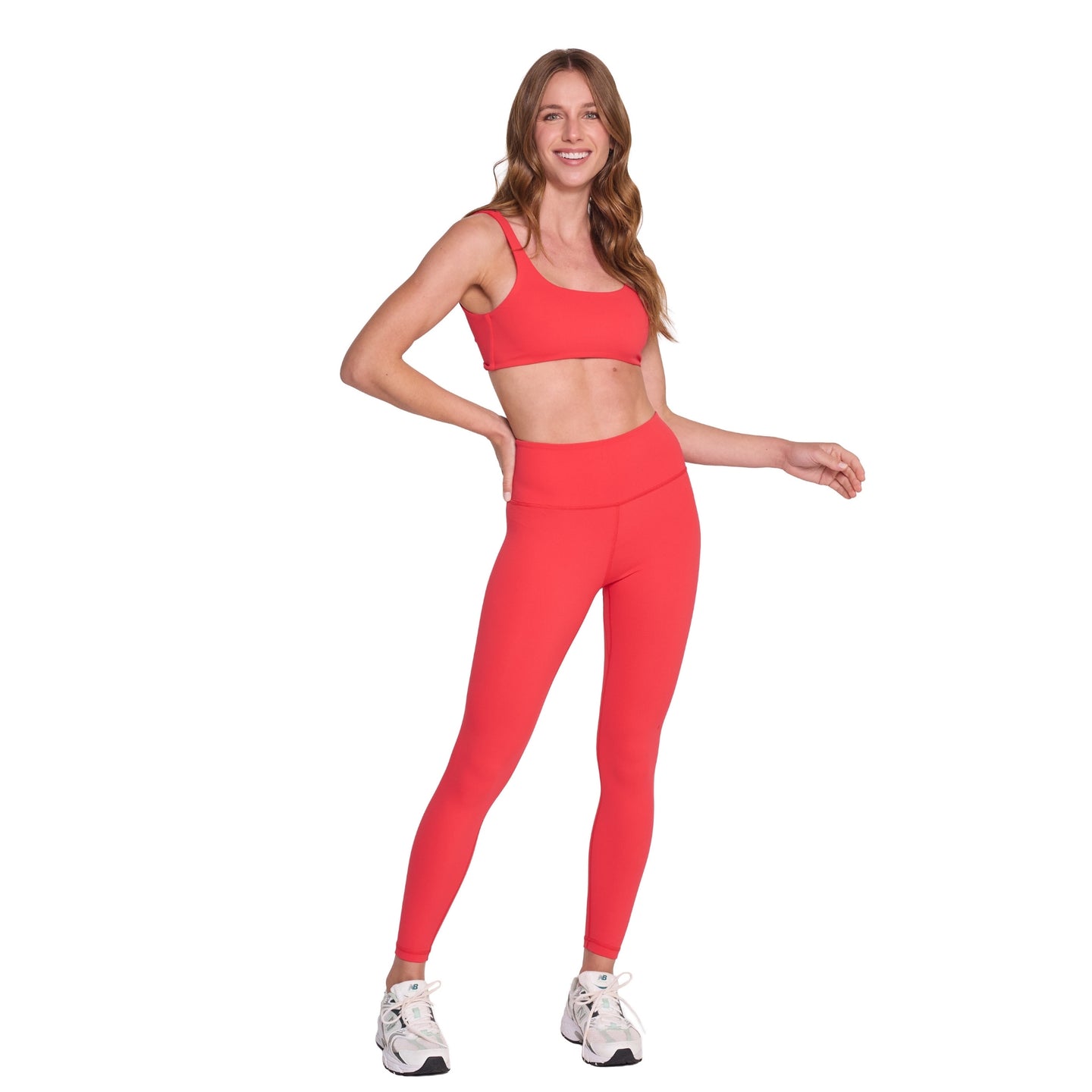 Calza Deportiva Tiro Alto 7/8 Rojo