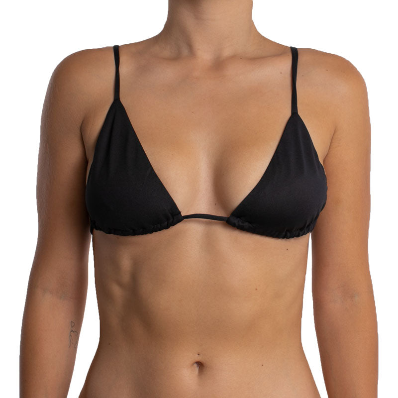 Top de Bikini Triángulo Rebeca Negro