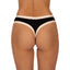 Bottom De Bikini Tiro Medio Sin Elastico Agustina Negro Crema