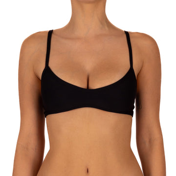 Top de Bikini Escote Redondo Nala Negro