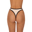 Bottom de Bikini sin Elástico Alegra Crema Negro