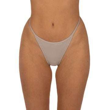 Calzón Tipo Tanga Hilo Gris Claro