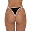 Bottom de Bikini Con Tirantes Ajustables Eliana Negro Crema