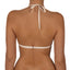 Top de Bikini Triángulo Isidora Cafe Blanco