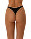 Bottom de Bikini sin Elástico Alegra Negro Beige