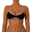 Top de Bikini Escote Redondo Veronica Negro Beige