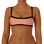 Top de Bikini Escote Semi Recto Tirante Ancho Anna Rosa Palo Cafe
