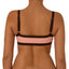 Top de Bikini Escote Semi Recto Tirante Ancho Anna Rosa Palo Cafe