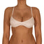 Top de Bikini Escote Redondo Veronica Brillo Blanco