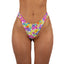 Bottom de Bikini Tiro Alto Elasticado Laura Flores Multicolor