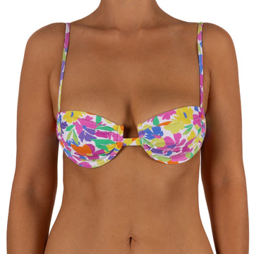 Top de Bikini con Arco Penelope Flores Multicolor