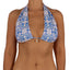 Top de Bikini Straples Multiformas Lia Azulejos Colgante Sol