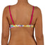 Top de Bikini Escote Redondo Profundo Romina Flores Multicolor