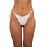 Bottom de Bikini Amarras Nora Blanco